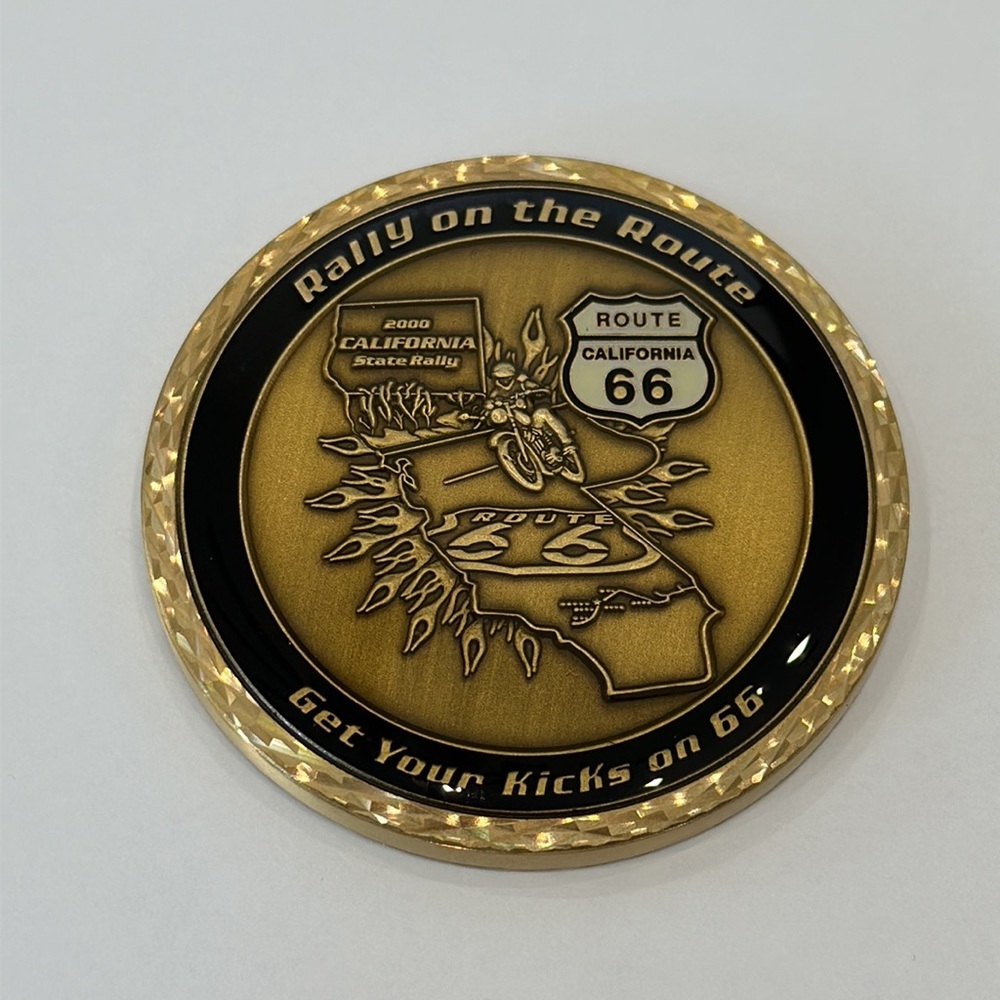 Vintage Route 66 Rally Challenge Coin